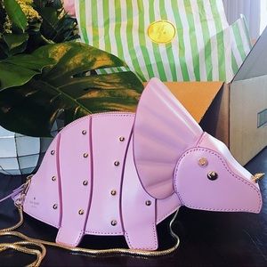 Kate Spade "Whimsies" Triceratops Dinosaur Crossbody Purse